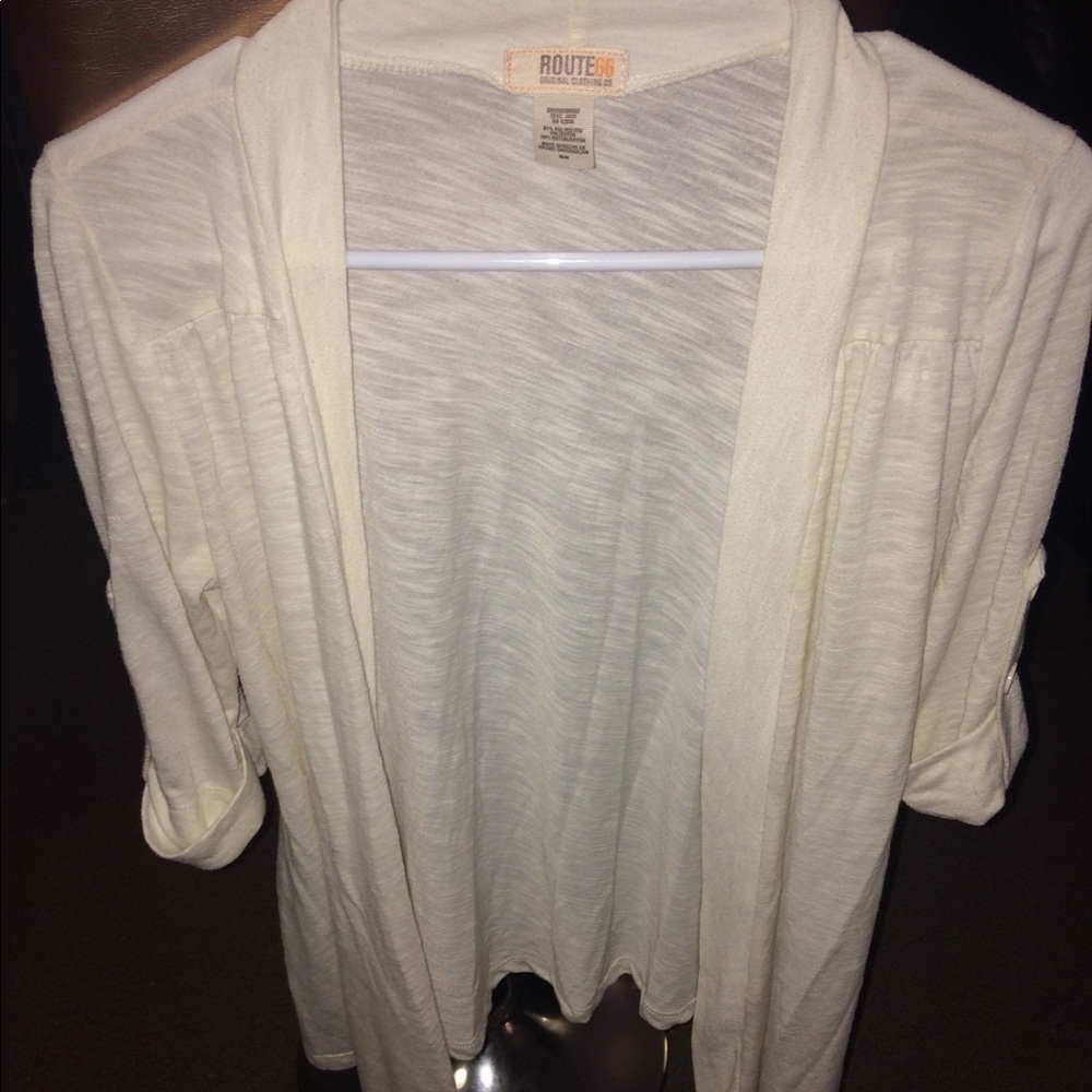 White sheer cardigan - Picture 3 of 5